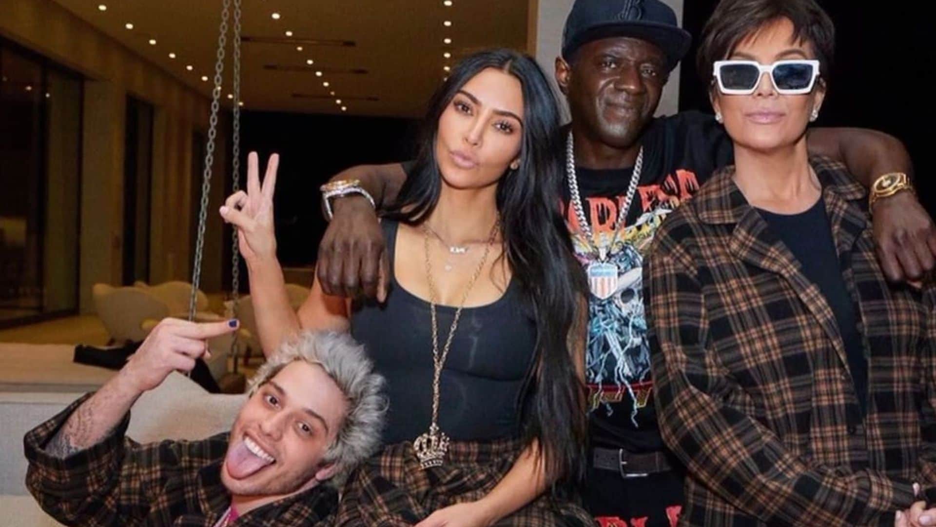 Flavor Flav calls Pete Davidson “my adopted son” during bday celebration with the Kardashians