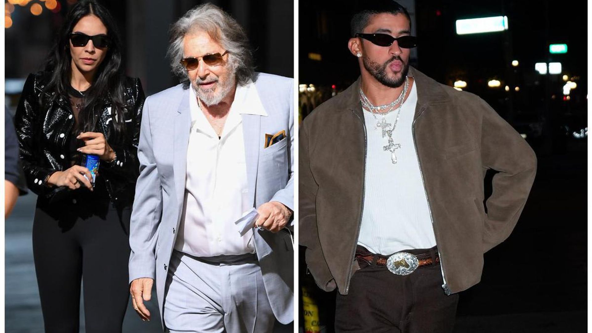 Bad Bunny and Al Pacino working together on a special project in New York City