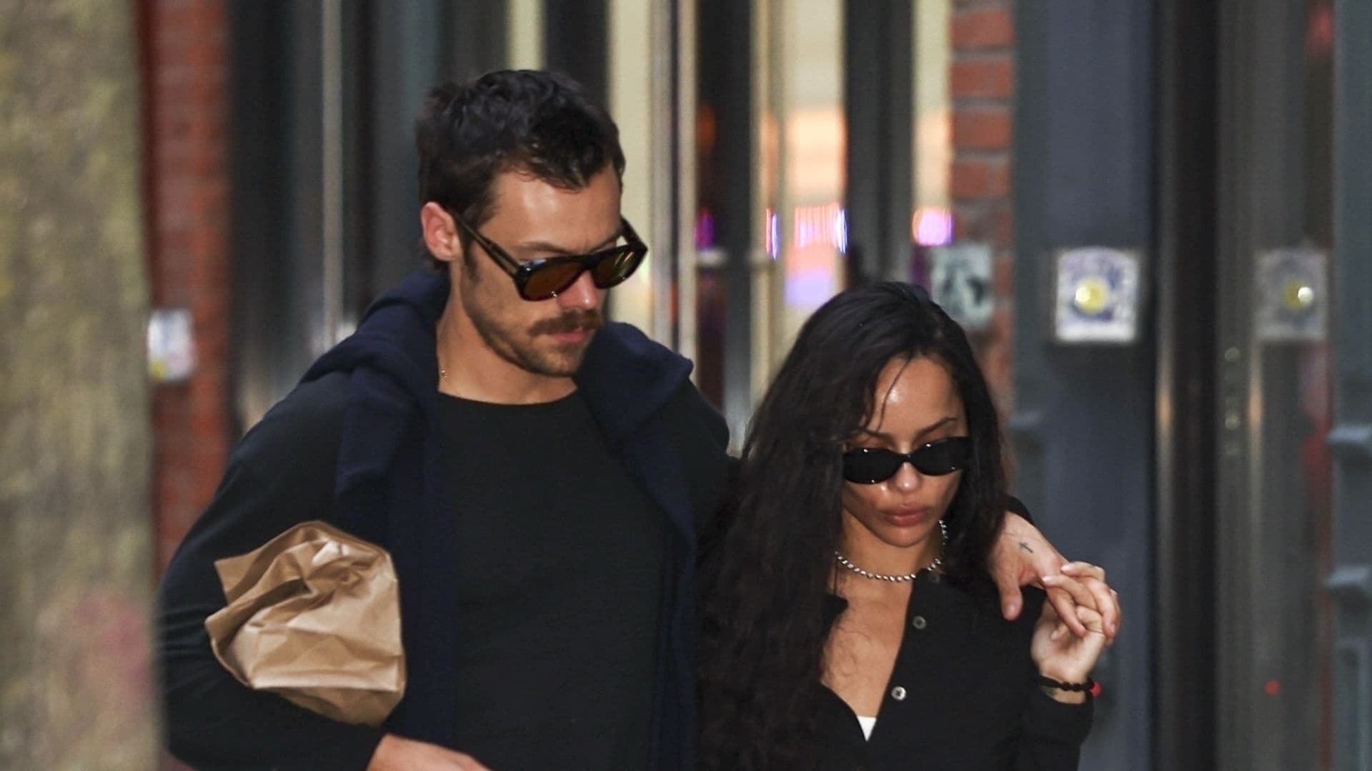 The pair were seen wearing matching outfits in the city