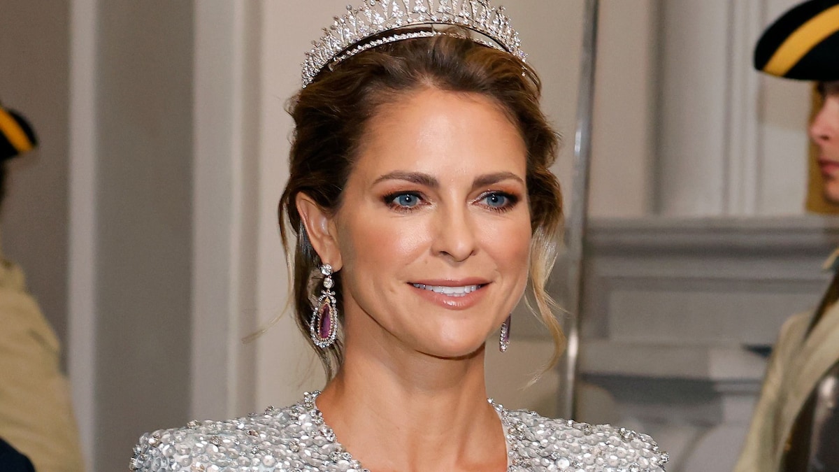 Princess Madeleine of Sweden dazzles in sequin gown and unique tiara at 2025 Nobel Gala