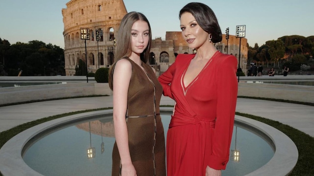 Catherine Zeta-Jones and Carys Douglas