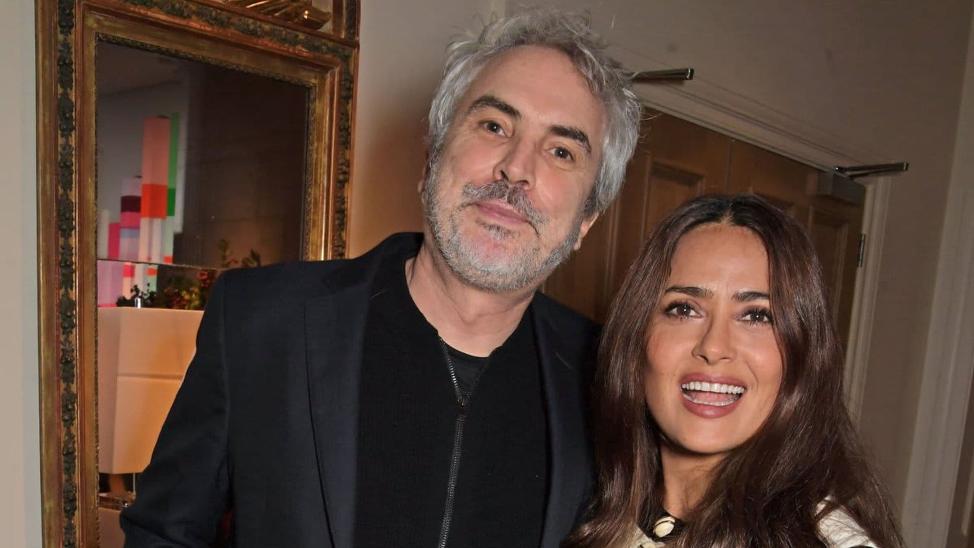 Good friends Salma Hayek and Alfonso Cuarón take their families on a trip