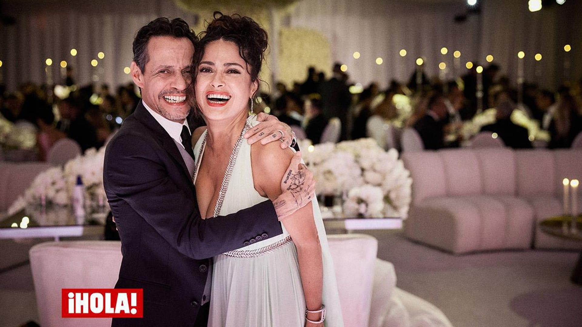 Salma Hayek shares never-seen-before photos of Marc Anthony and Nadia Ferreira’s wedding