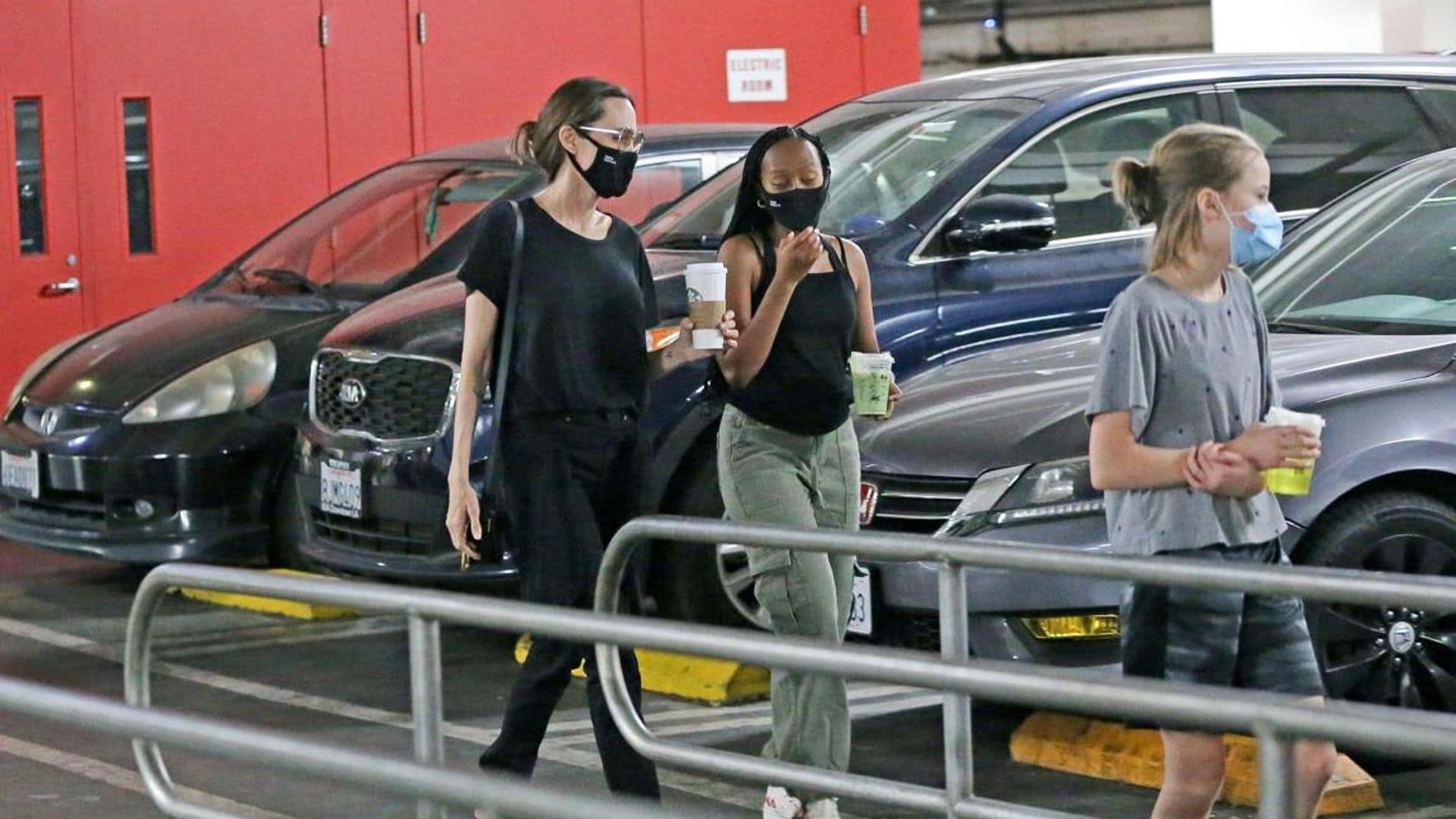 Angelina Jolie was spotted shopping with her daughters at everyone’s favorite store, Target