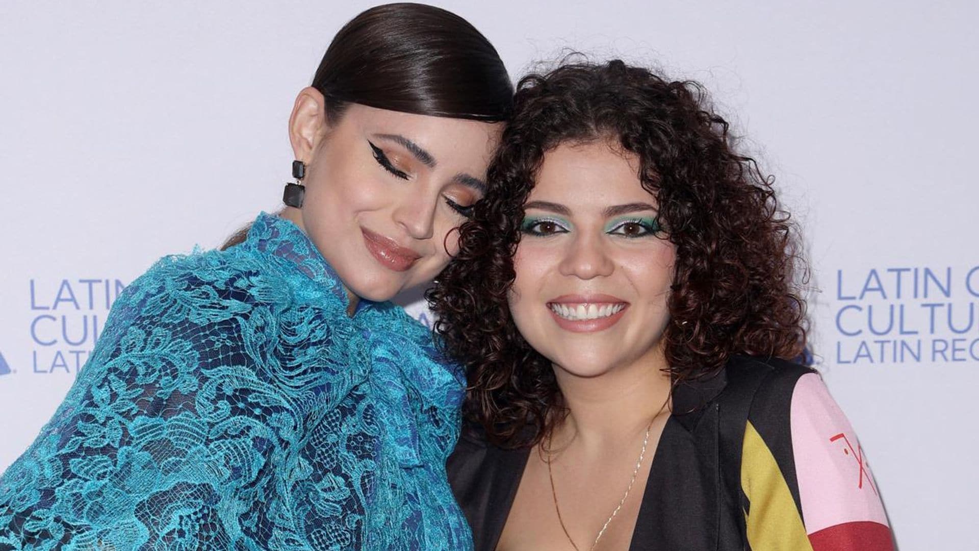 Sofia Carson presents scholarship during the Latin Grammy Cultural Foundation event