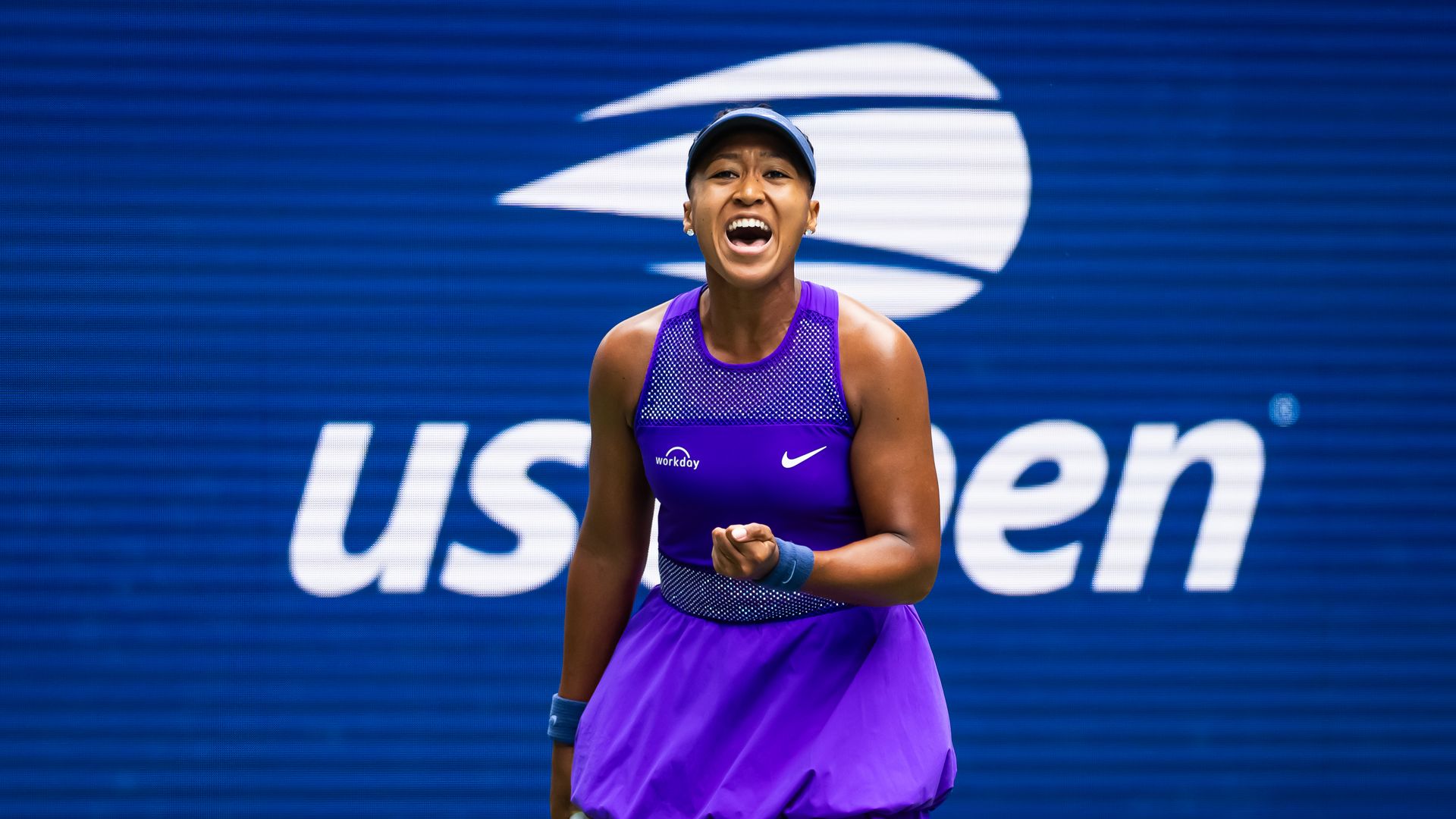  Naomi Osaka of Japan in action against Hailey Baptiste of the United States in the second round on Day 5 of the US Open at USTA Billie Jean King National Tennis Center on August 28, 2025 in New York City