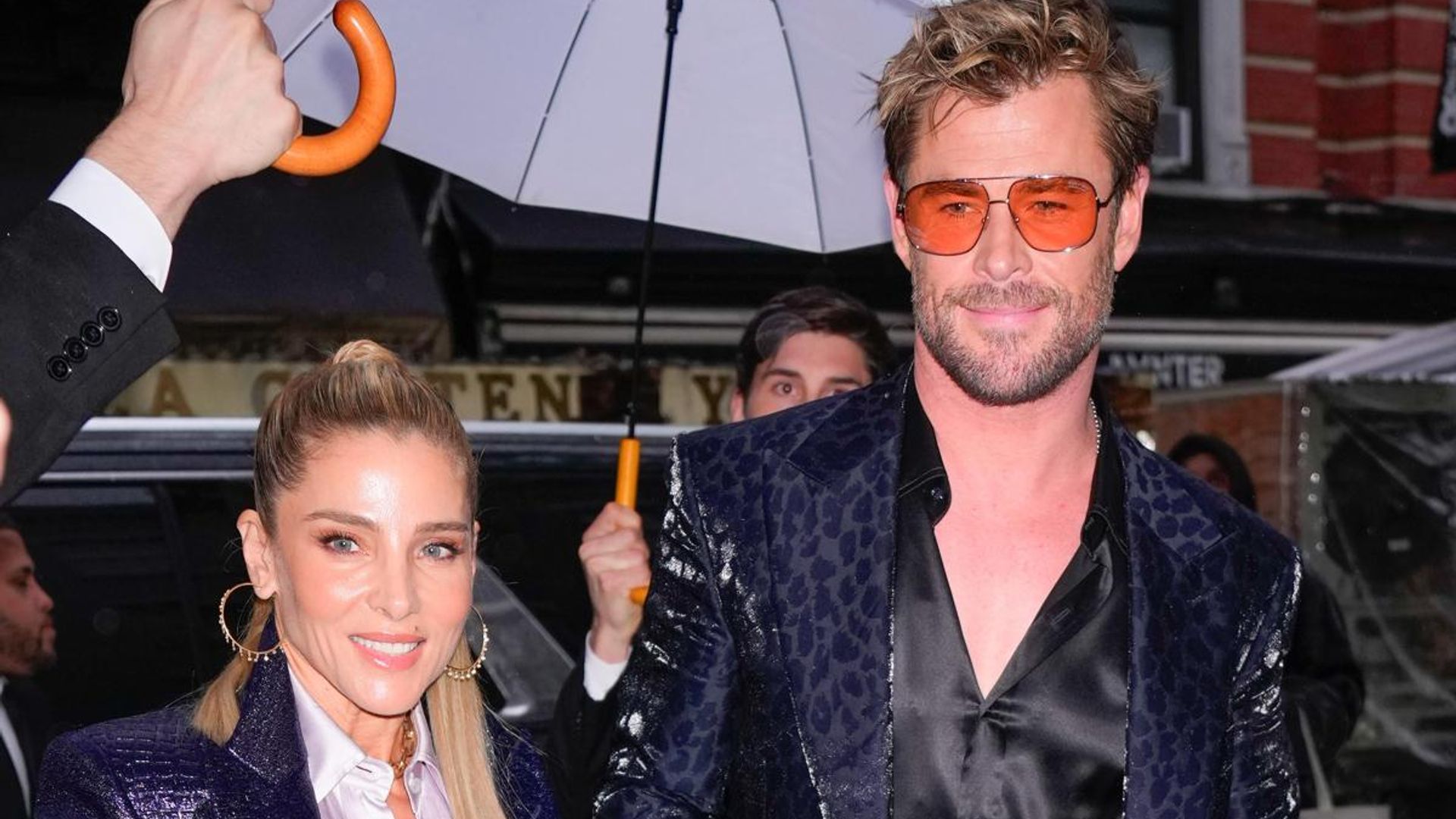 Elsa Pataky and Chris Hemsworth look cool and edgy at pre-Met gala dinner