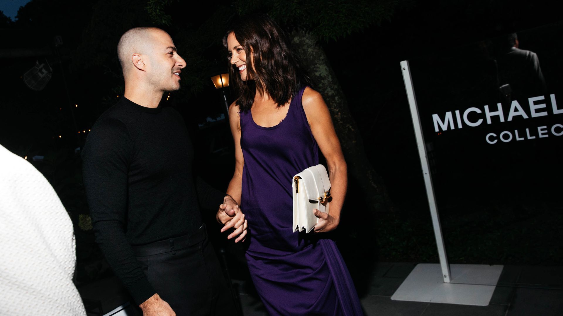 Jason Bard Yarmosky and Katie Holmes in East Hampton, New York. (Photo by Lexie Moreland/WWD via Getty Images)