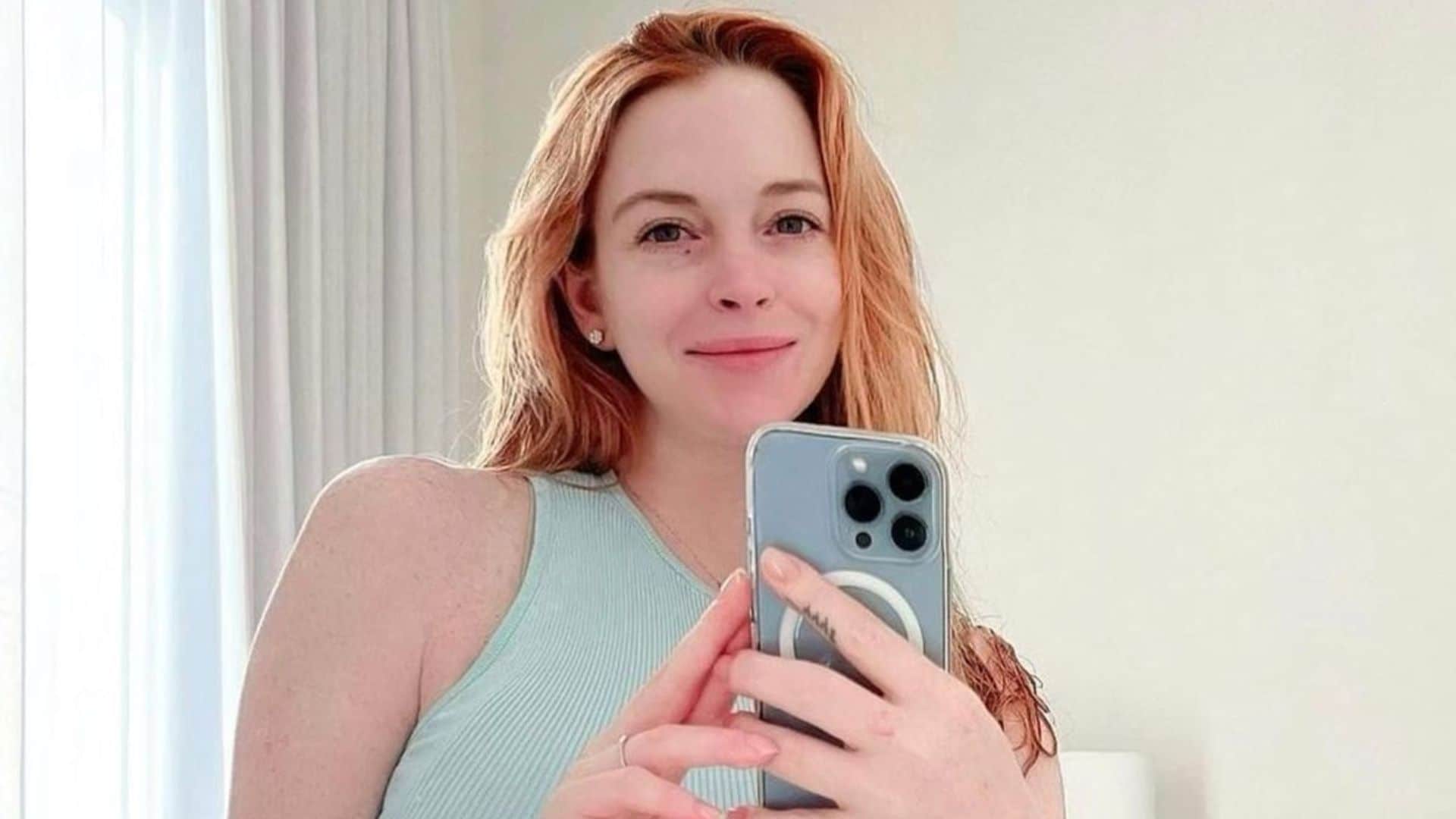 Lindsay Lohan shares her first postpartum photo in underwear: ‘I’m not a regular mom’