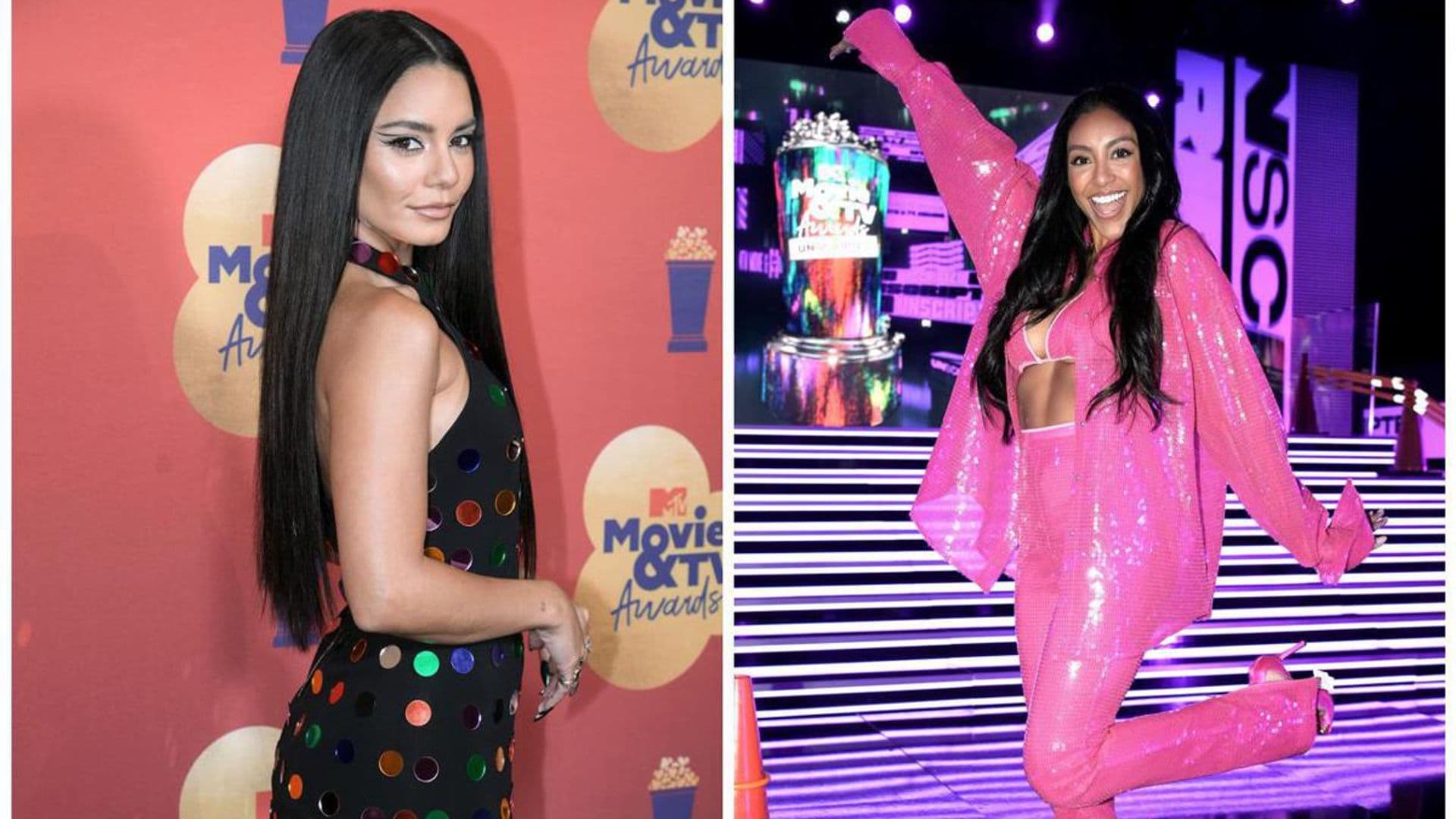 Vanessa Hudgens and Tayshia Adams prepare for 2022 MTV Movie & TV Awards hosting duties