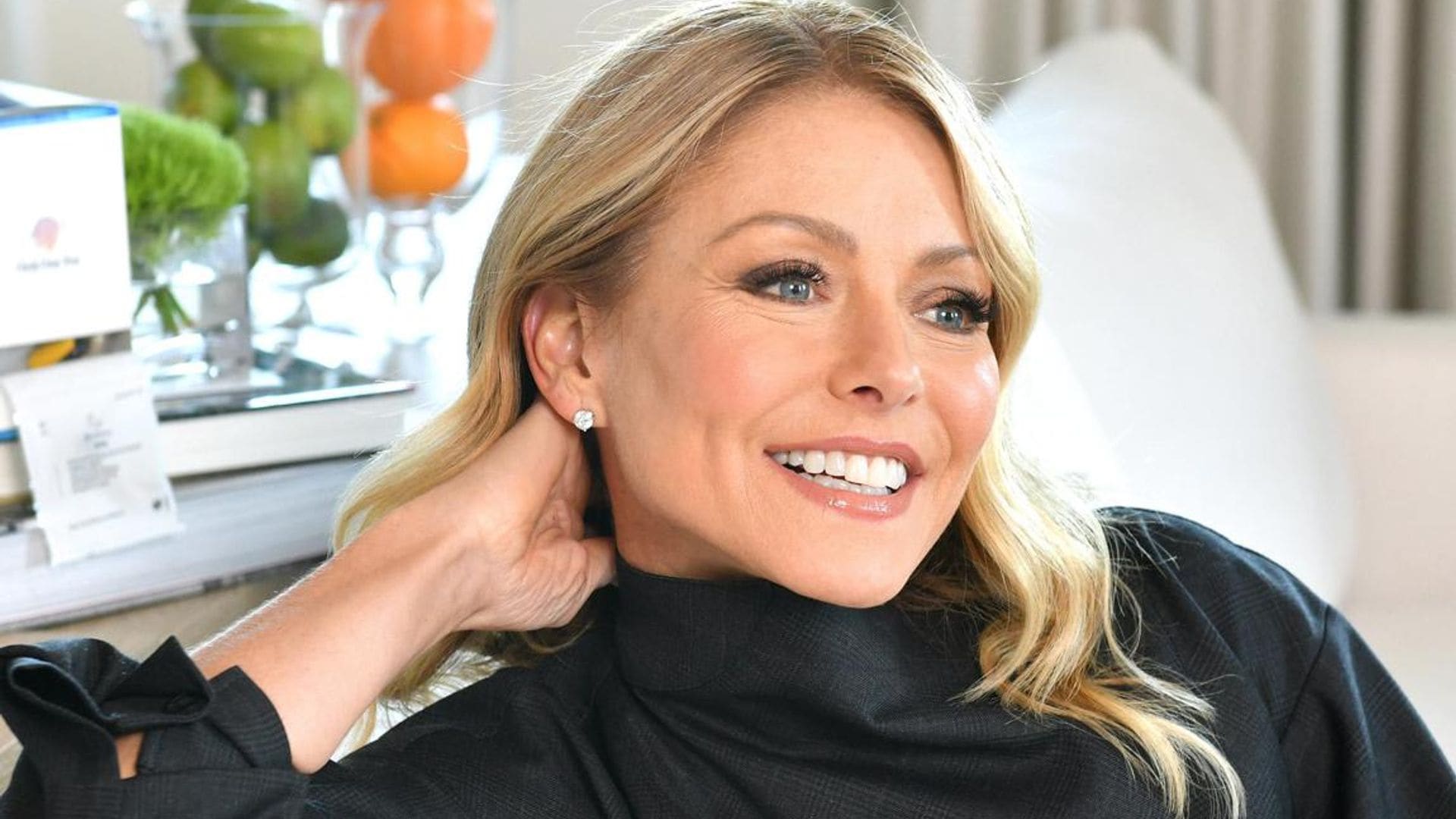 Kelly Ripa shared the only beauty product she has been using during her live shows