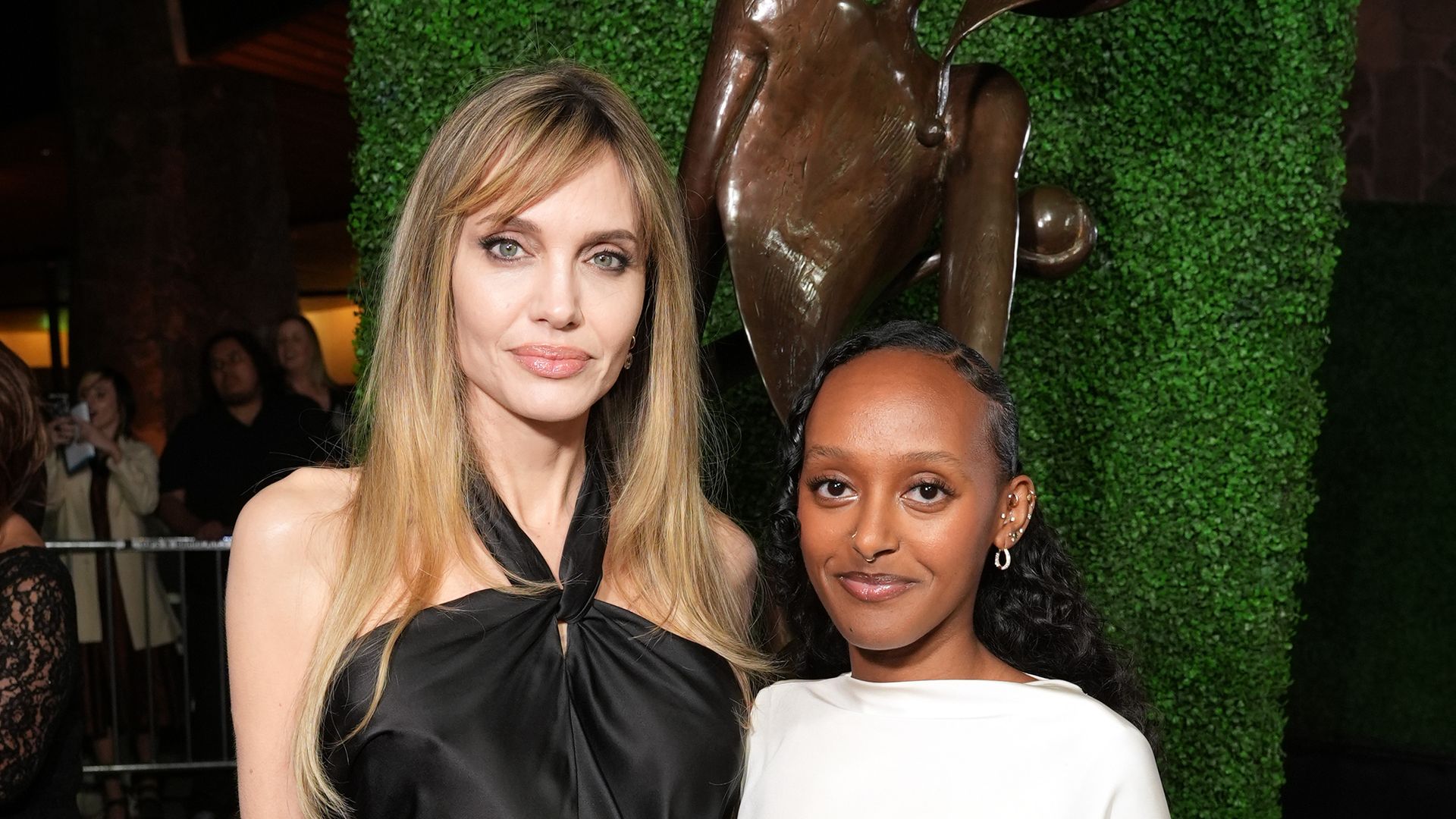 Angelina Jolie and Zahara Marley Jolie attend the 36th Annual Palm Springs International Film Awards in January 2025