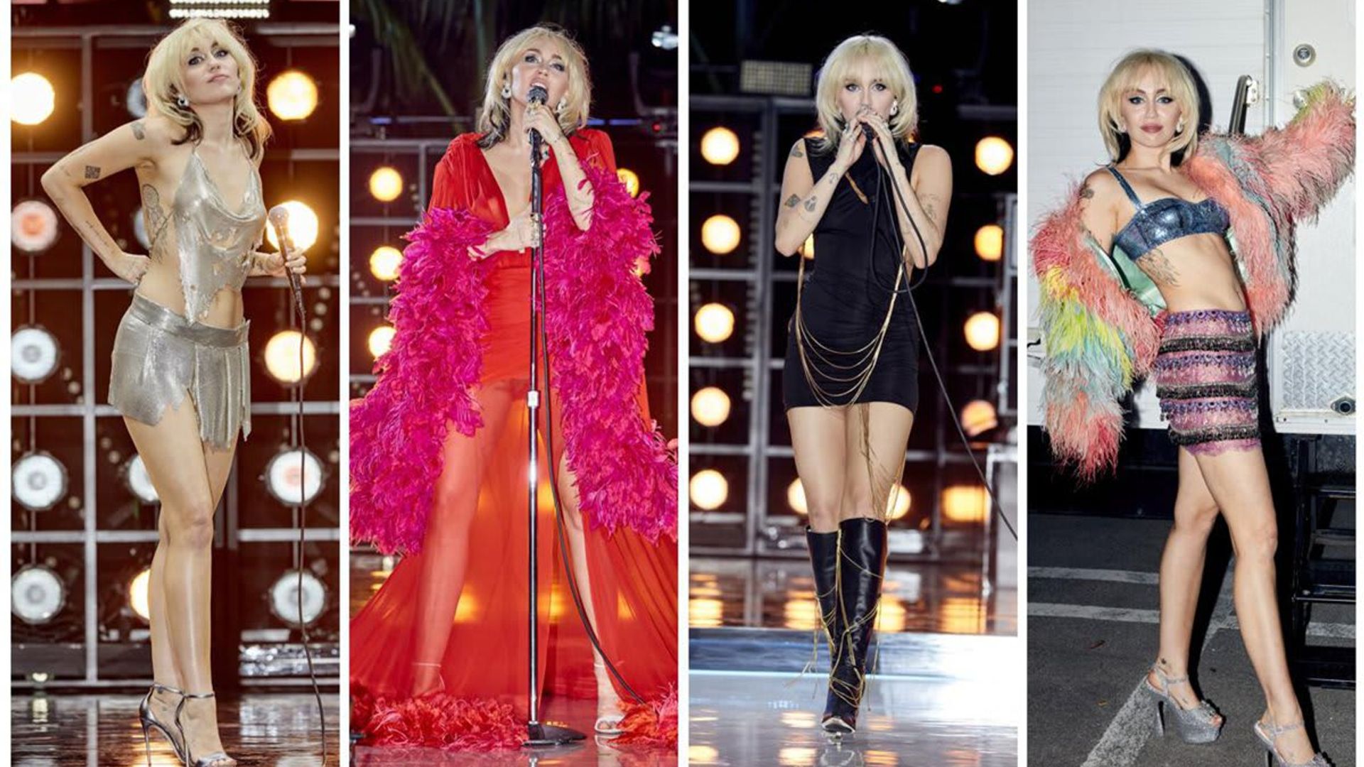 See all the amazing outfits Miley Cyrus pulled off during her NBC New Year’s Eve Party [PHOTOS]
