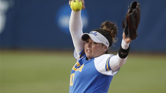 Rachel Garcia at the 2019 NCAA Division I Women's Softball Championship
