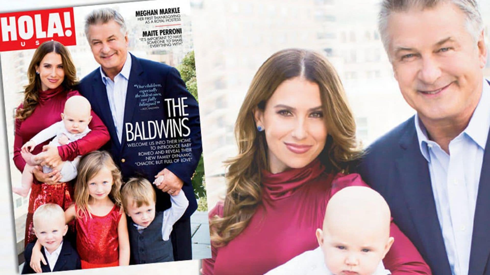 Alec and Hilaria Baldwin welcome HOLA! USA into their home for exclusive meeting with baby Romeo