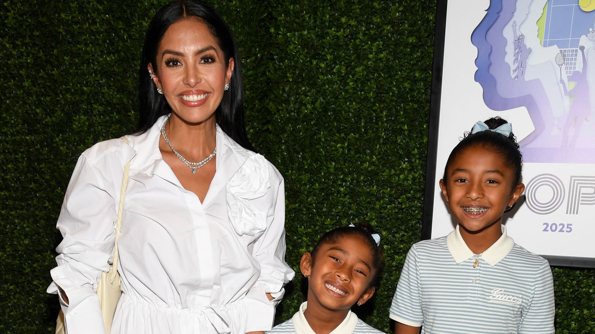 Vanessa Bryant, Capri Bryant, Bianka Bryant at the 2025 U.S. Open Women's Finals 