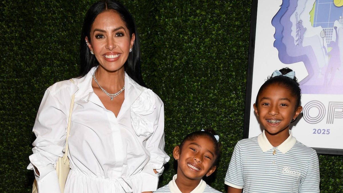 Vanessa Bryant brings her youngest daughters to US Open in adorable matching outfits