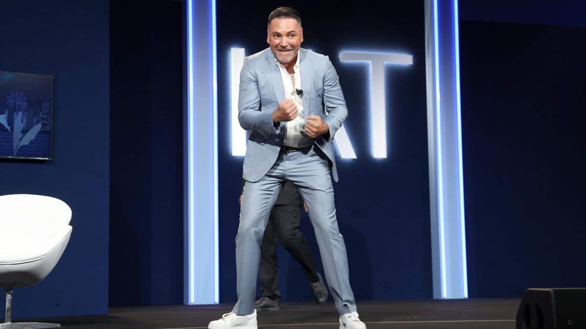 Oscar De La Hoya delves into his new docu-series and relationship in HOLA! interview at L’ATTITUDE 2023