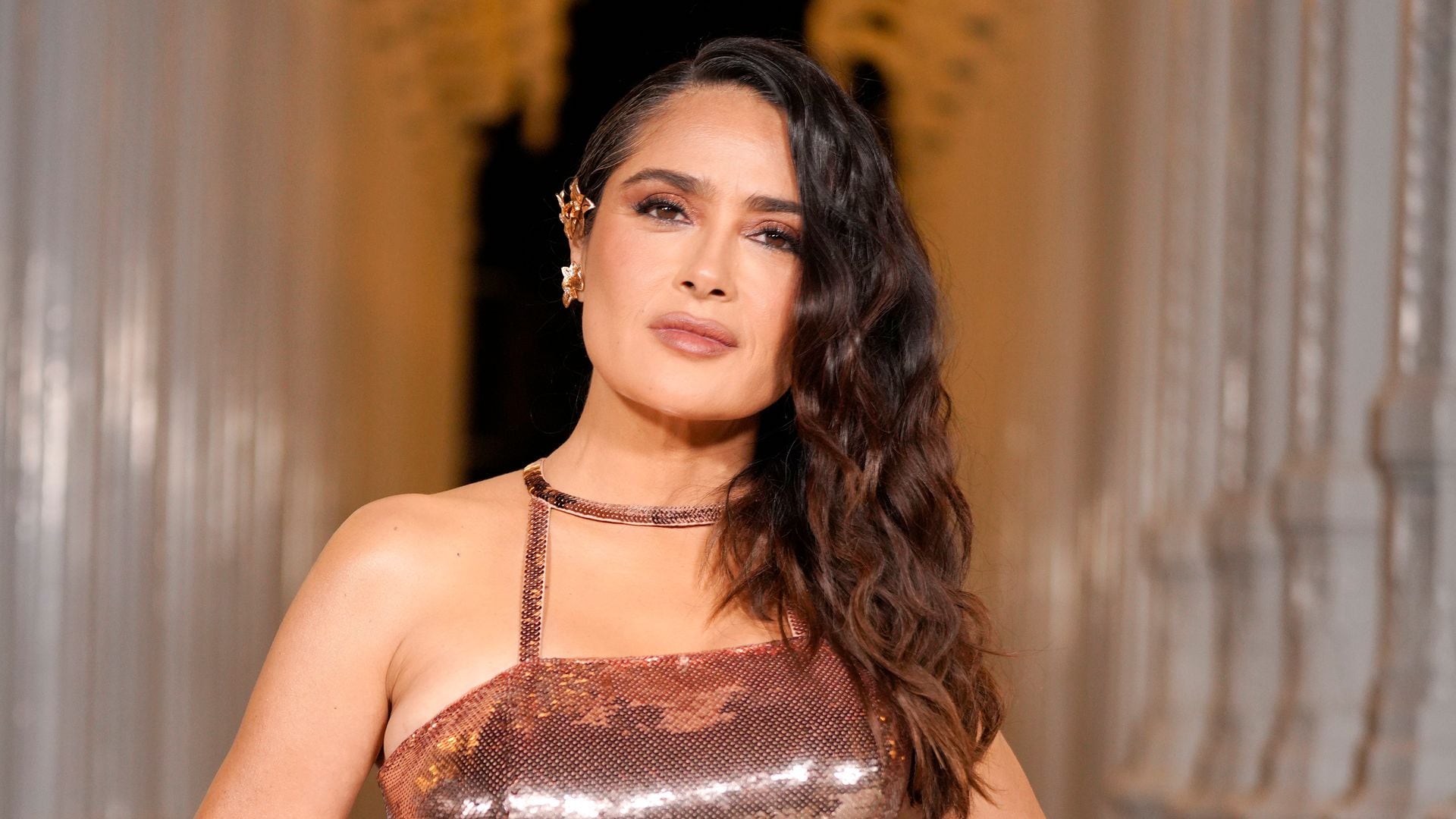Salma Hayek shows off her incredible voice at her mom's 80th birthday