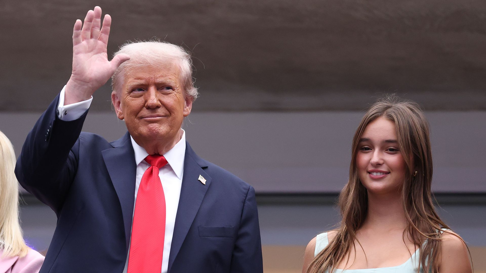 Arabella Kushner makes stylish appearance at US Open with grandfather Donald Trump