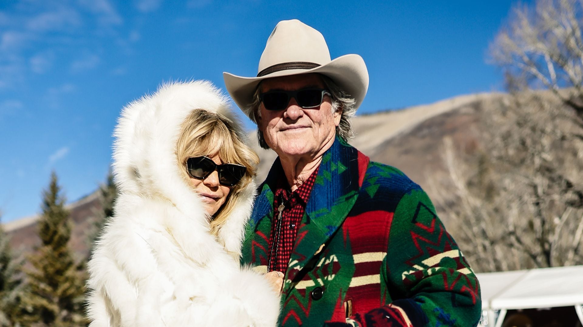 Kurt Russell and Goldie Hawn bring cozy Christmas style to Aspen