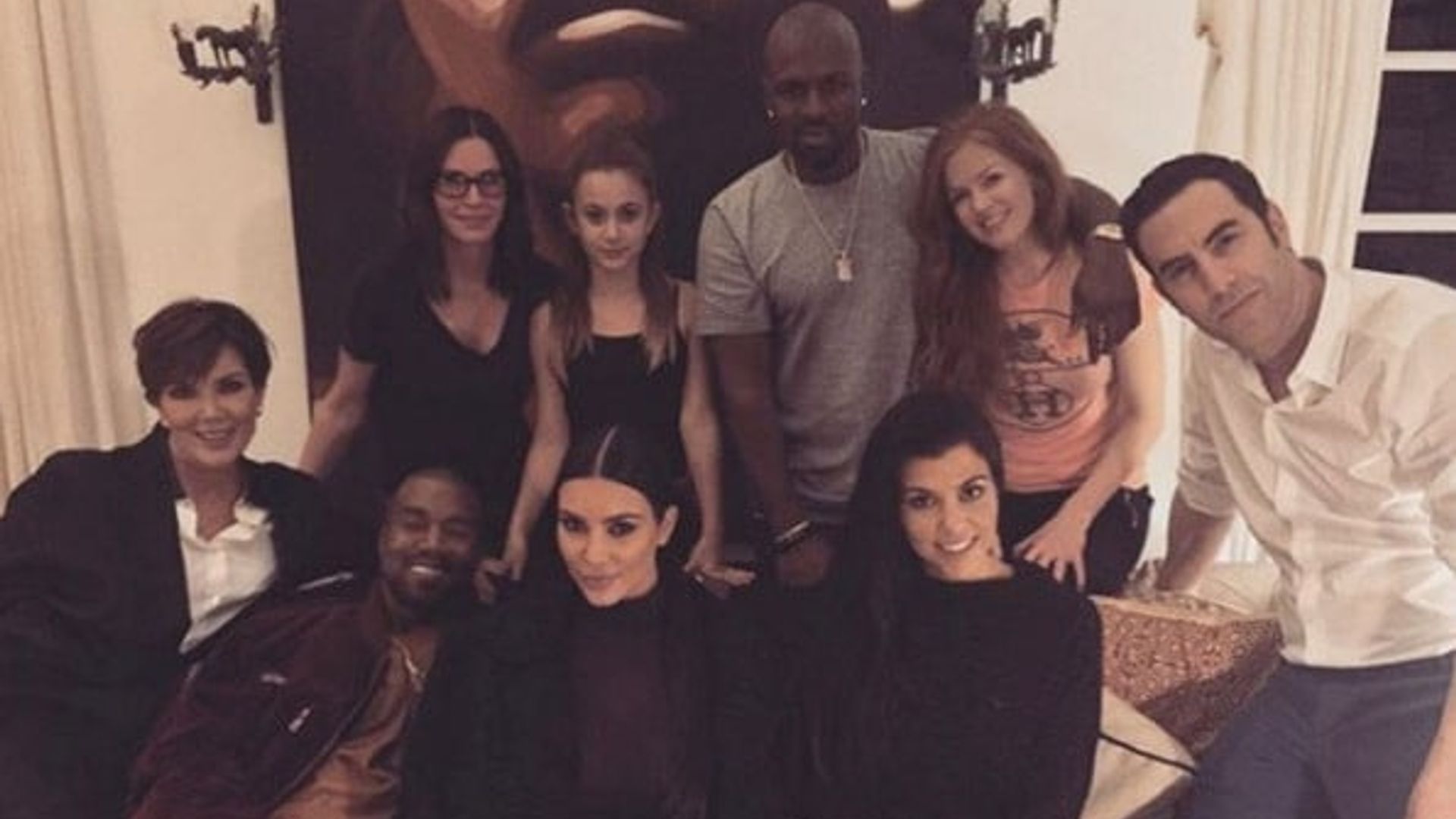 Sacha Baron Cohen screened movie for the Kardashians because they're 'an average American family'