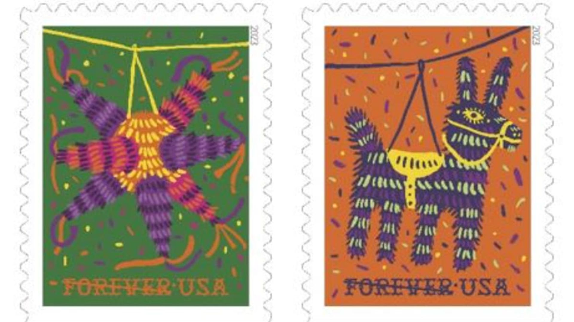The U.S. Postal Service honors Hispanic Heritage Month with Piñata stamps