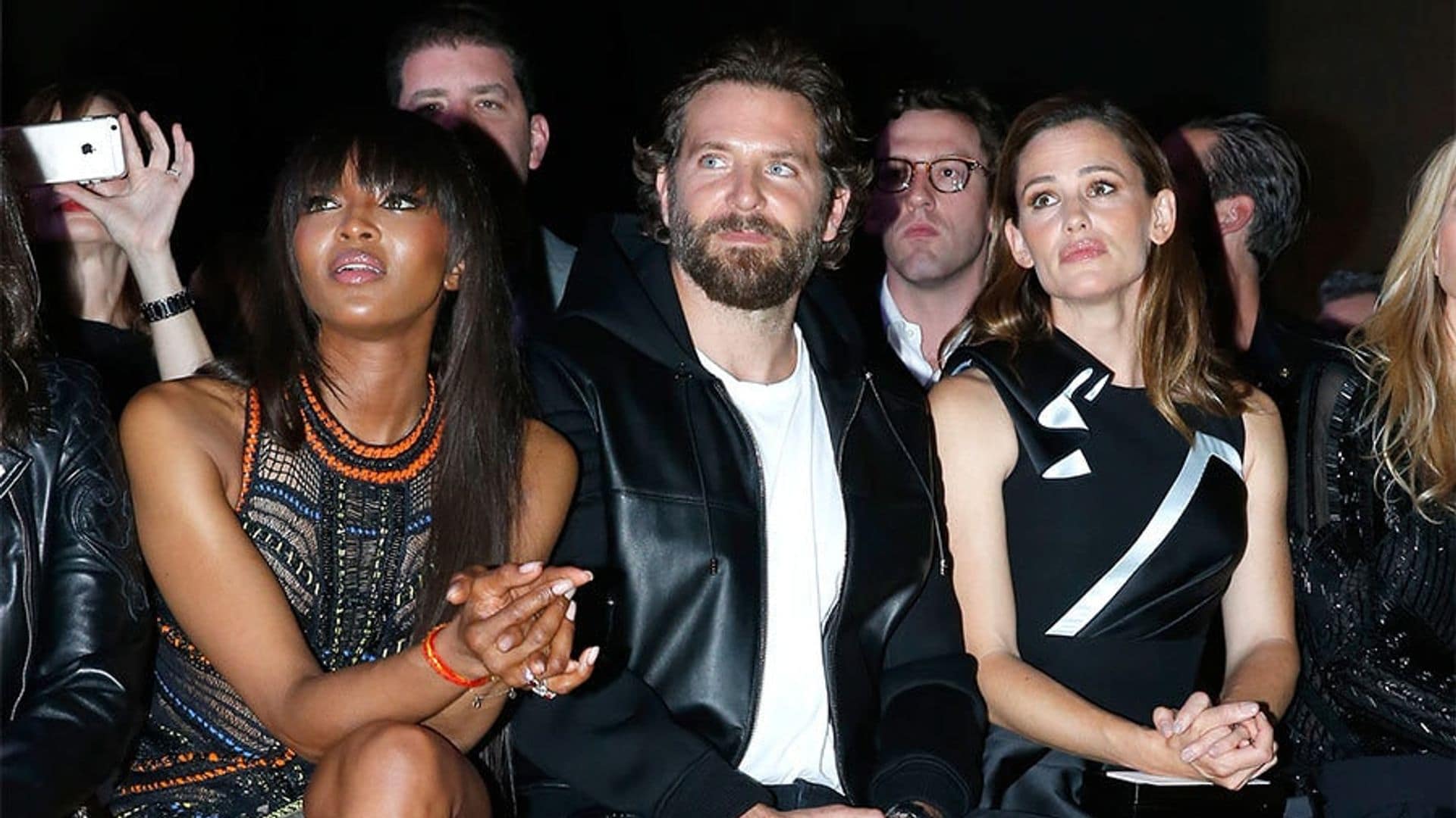 Bradley Cooper supports Irina Shayk at star-studded Atelier Versace show alongside Jennifer Garner