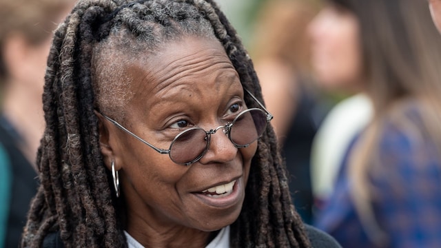 LISBON, PORTUGAL - OCTOBER 18: Whoopi Goldberg arrives for day 1 of Tribeca Festival Lisboa on October 18, 2024 in Lisbon, Portugal. (Photo by Pedro Gomes/Getty Images) 