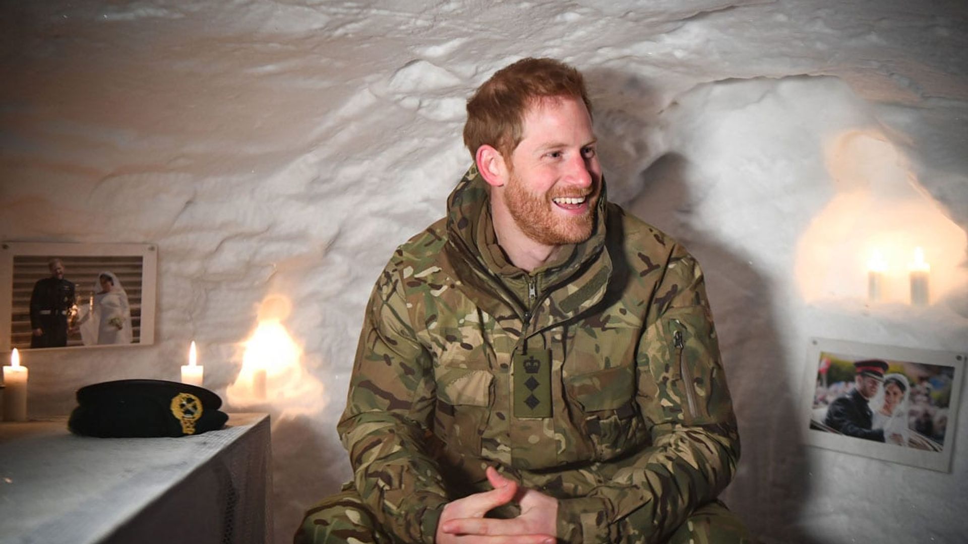 Prince Harry trades his tux for camouflage on Valentine's Day
