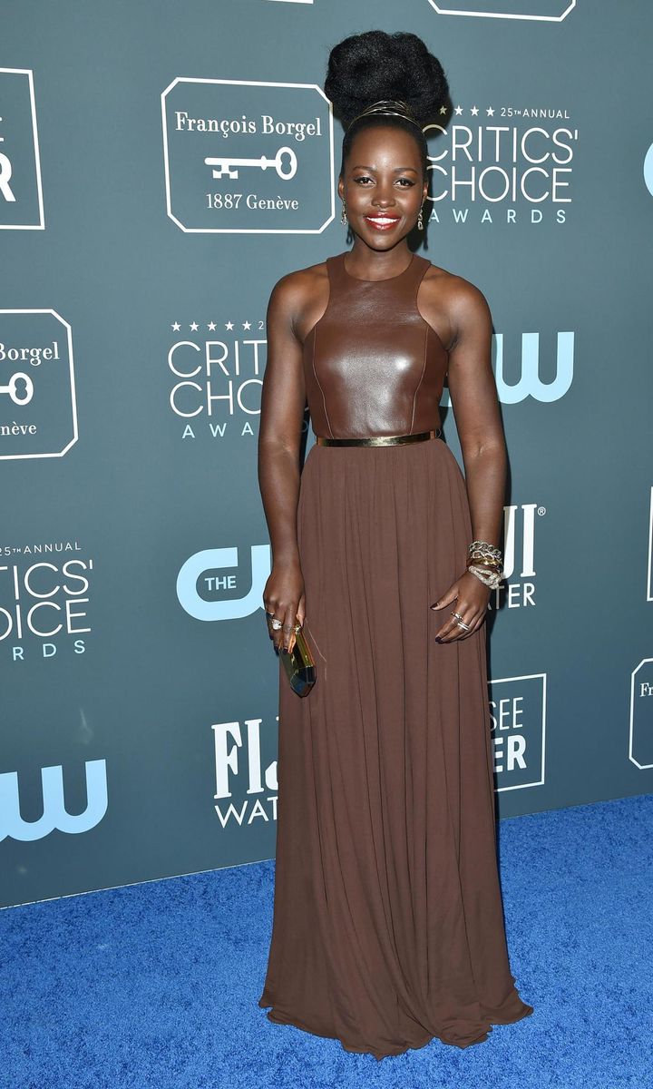 Lupita Nyong'o Critics Choice Awards red carpet