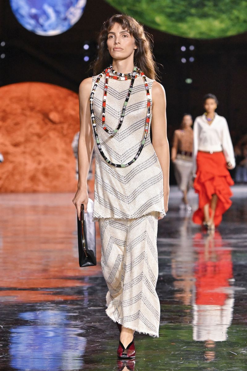 Lux Pascal walks the runway during the Chanel Ready to Wear Spring/Summer 2026 fashion show as part of the Paris Fashion Week 