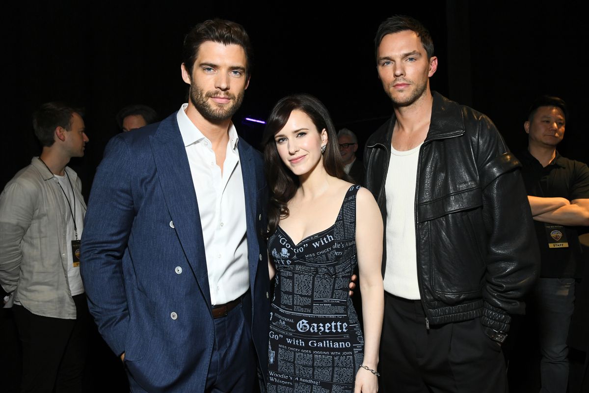 David Corenswet, Rachel Brosnahan and Nicholas Houl at CinemaCon 2025