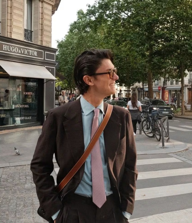 Much like Henrik, Nikolai favors classic tailored looks, but with a modern, trend-forward twist.