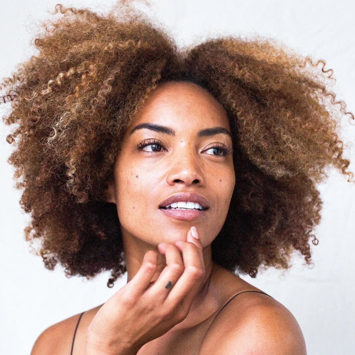Black person with beautiful skin
