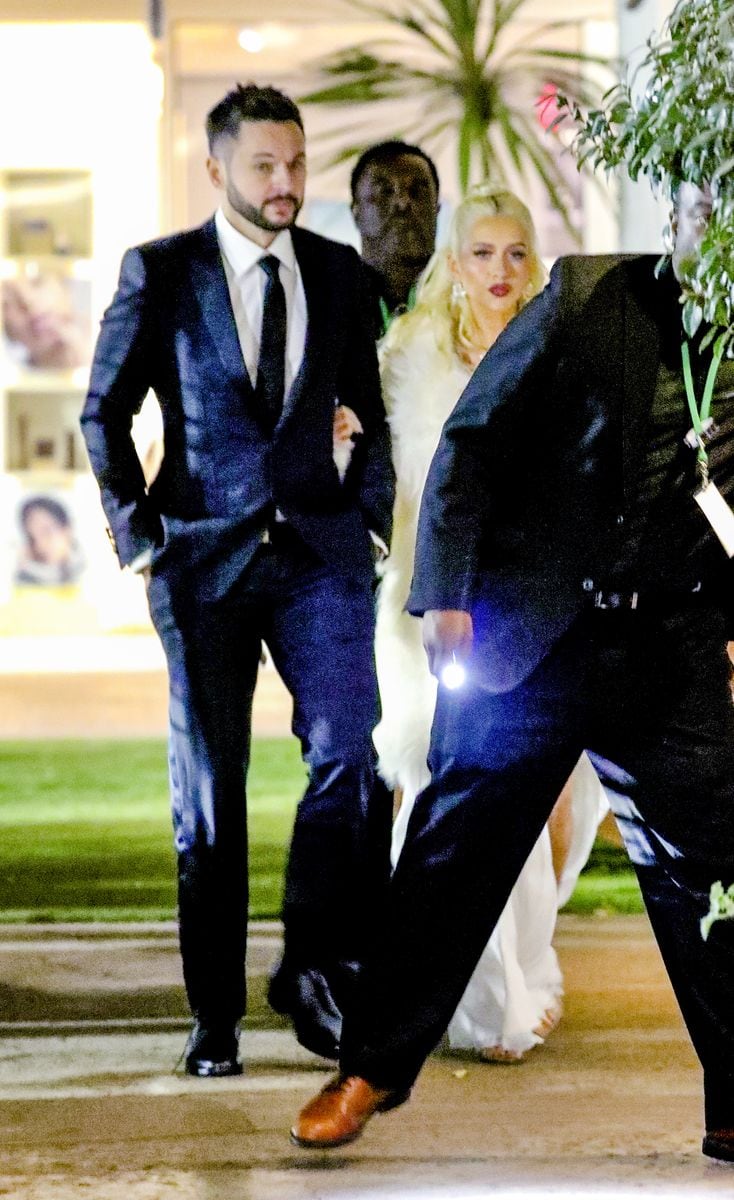 Christina Aguilera and long-term fiancé Matt Rutler were seen looking glamorous in LA.