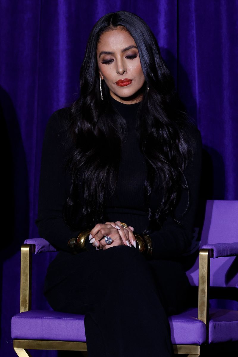 Vanessa Bryant during a unveiling ceremony for the Kobe Bryant Statue at Crypto.com Arena on February 08, 2024 in Los Angeles, California. 