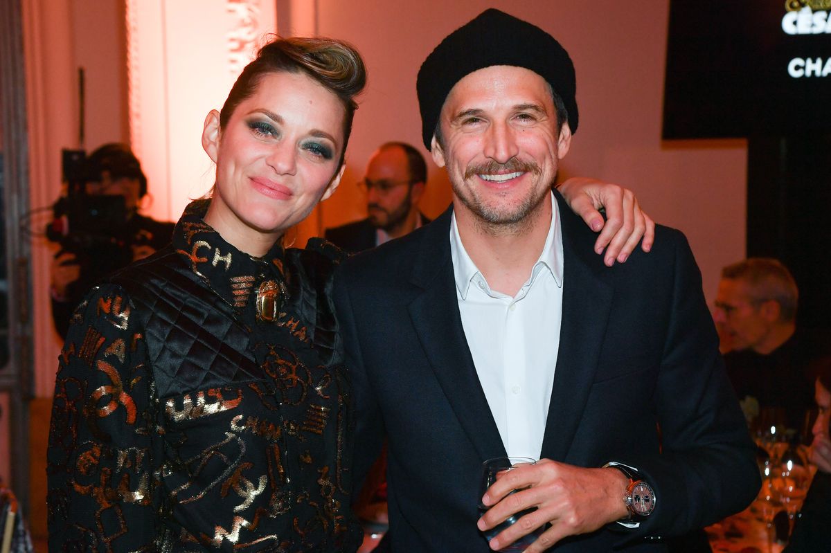 PARIS, FRANCE - JANUARY 14: Marion Cotillard and Guillaume Canet attend 'Cesar-Revelations 2019'  at Le Petit Palais on January 14, 2019 in Paris, France. (Photo by Stephane Cardinale - Corbis/Corbis via Getty Images)