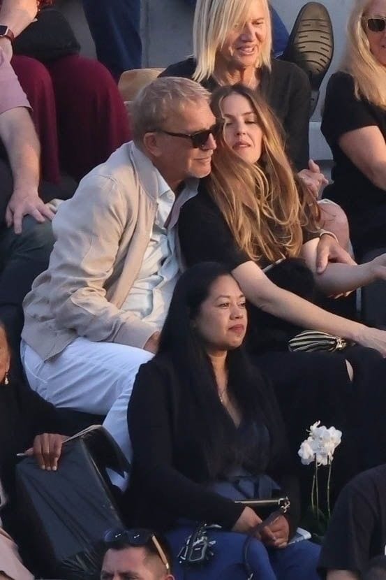 Kevin Costner attended the graduation with his daughter Lily