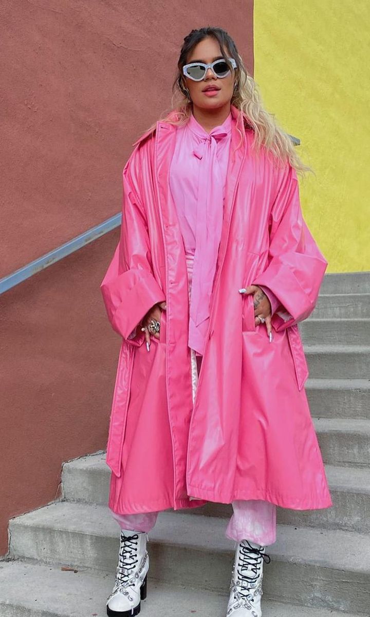 Karol G monochrome outfits