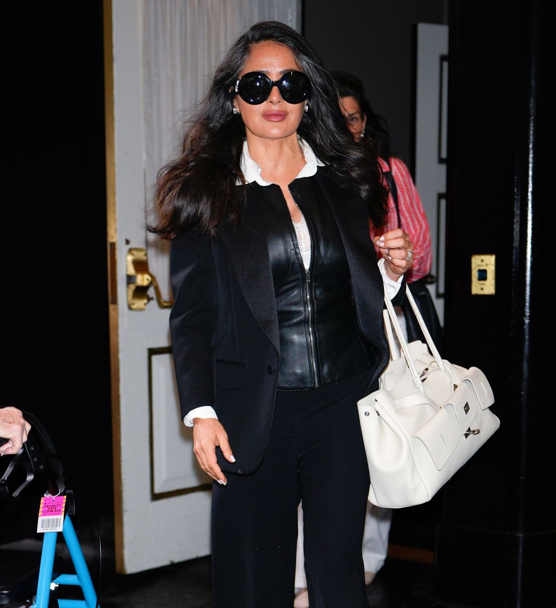 NEW YORK, NY - MAY 16: Salma Hayek is seen on May 16, 2025 in New York City.  (Photo by XNY/Star Max/GC Images)