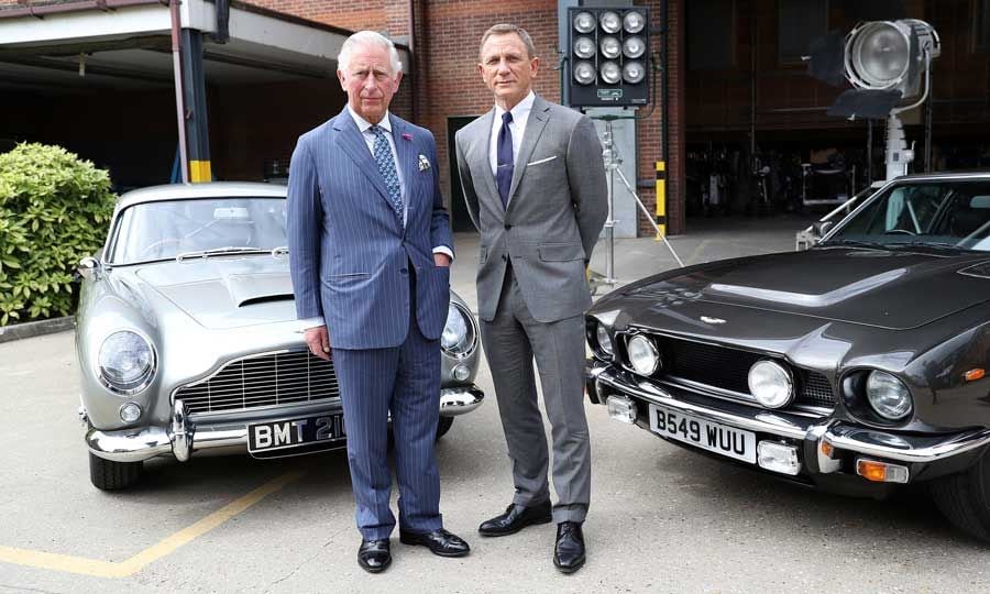 Prince Charles and Daniel Craig on set of 007