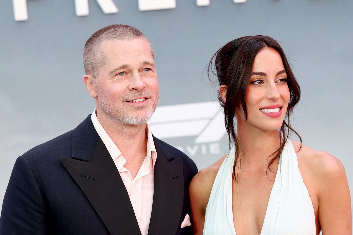 Brad Pitt and Ines de Ramon bring romance and style to New York 'F1' premiere