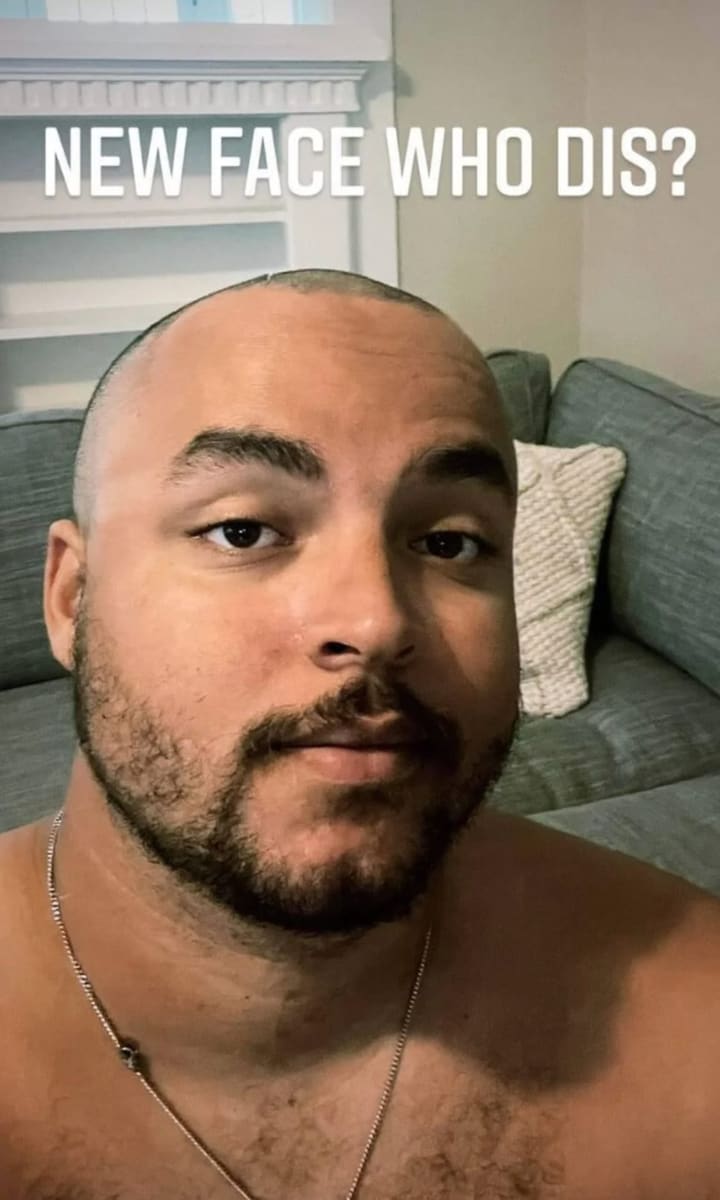 Connor Cruise shows off his transformation on Instagram