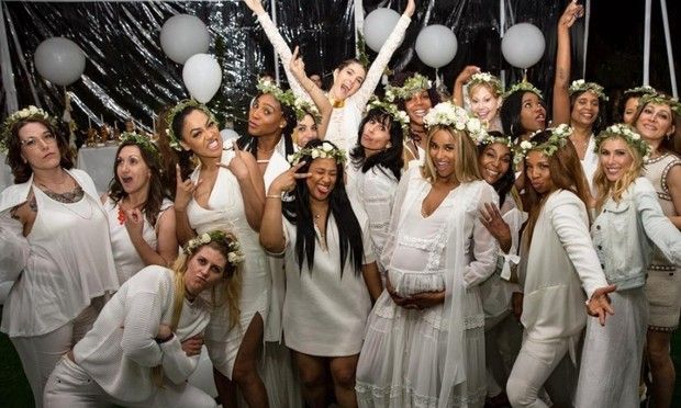 The "Love Sex Magic" singer also shared a cheerful photo of her and her "girls" at the party. The guests looked like they were having a blast inside a tent that had been setup at the private L.A. home for the occasion.
Photo: Instagram/@ciara