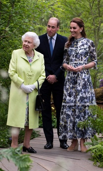 Queen Elizabeth, Prince William and Kate Middleton