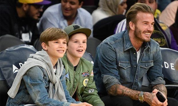 Romeo and Cruz Beckham were also named stylish kids.
<br>Photo: Getty Images