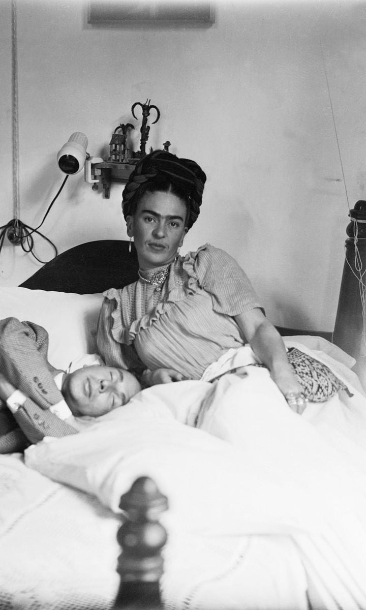Kahlo’s life was a painful one. Her bed was an important place for her art and inspiration.