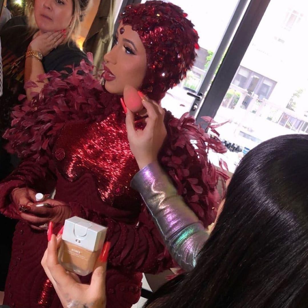 Cardi B makeup MET gala