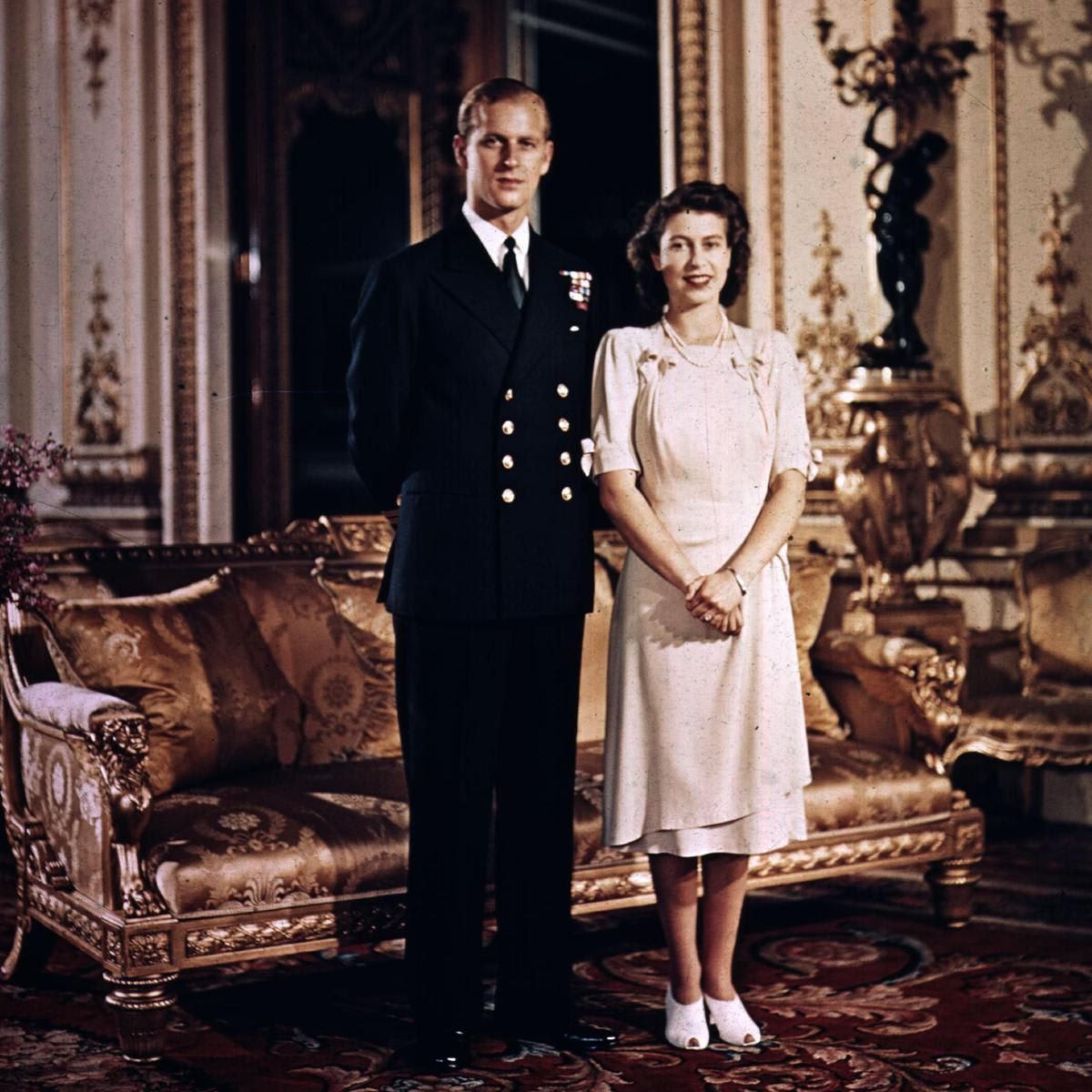 Reina Isabel y el principe Felipe